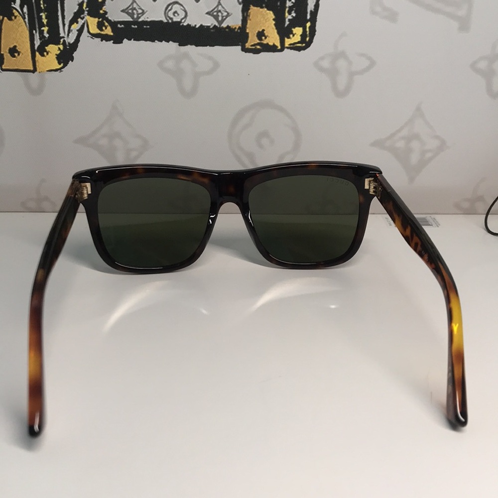 Gucci Tortoise Shell Sunglasses with Green Lenses GG0158SN 002 - Picture 4 of 14